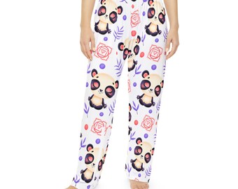 Panda Print Pajama Pants: Women's Cozy Loungewear