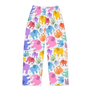 Elephant Print Pajama Pants: Women&#39;s Polyester Loungewear