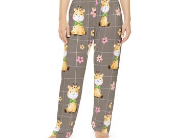 Pijama de jirafa: pijama acogedor para mujer, estampado animal