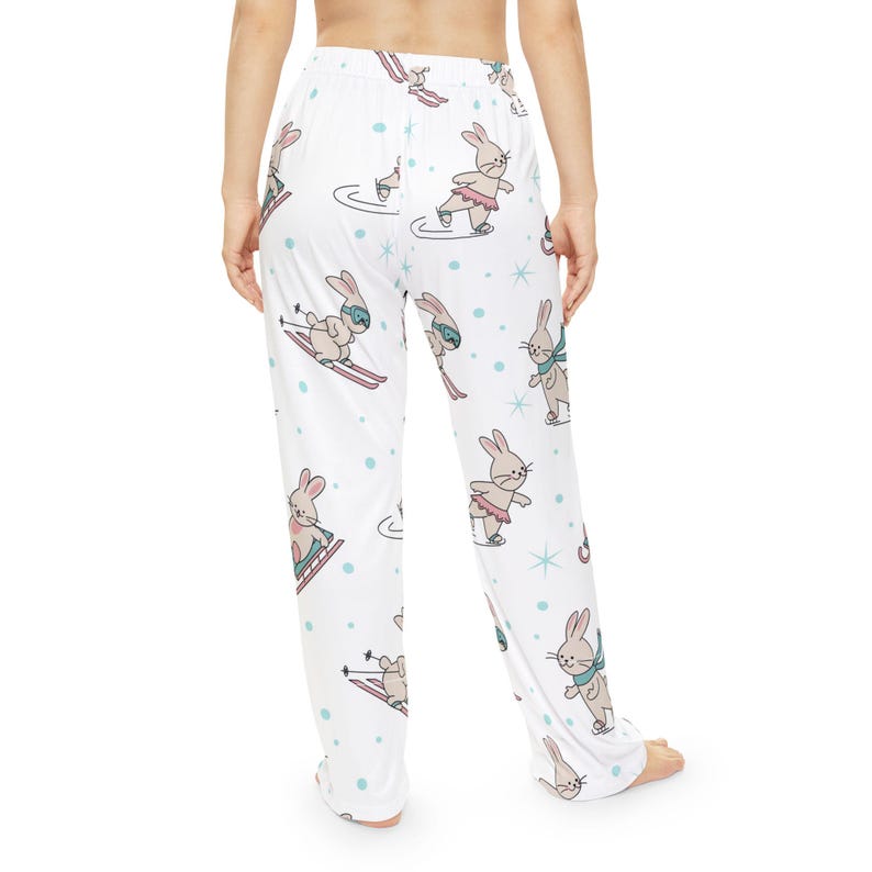 Pantalon de pyjama lapin de patinage sur glace pour sports d'hiver | Pyjamas pour femmes image 4