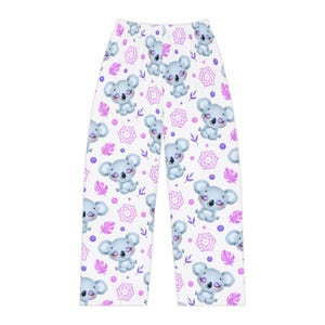 Gezellige koala-pyjamabroek voor dames, leuke loungekleding, slaapbroek voor dames, cadeaus met dierenprint, leuke pyjamabroek voor ontspanning