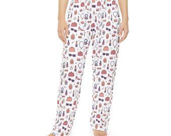 Make-up en accessoires patroon pyjamabroek | All-over print