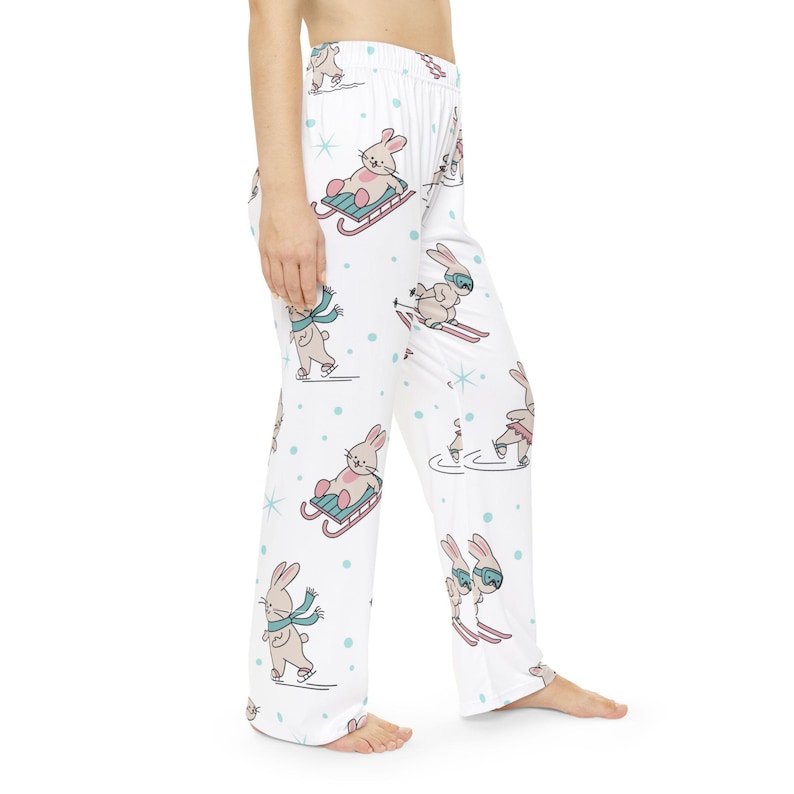 Pantalon de pyjama lapin de patinage sur glace pour sports d'hiver | Pyjamas pour femmes image 6