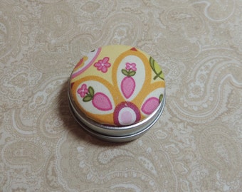 Pink Flower Tooth Fairy Box / Trinket Box / Pill Box