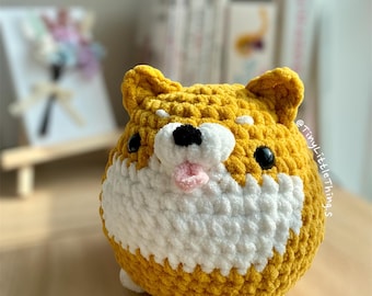 No Sew Puffy Pup Crochet Pattern, No Sew Amigurumi, Crochet Plushie Pattern - PDF PATTERN