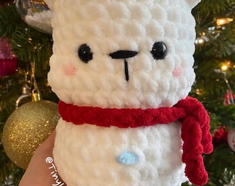 No Sew Snowy Bear Crochet Pattern, No Sew Amigurumi, Crochet Plushie Pattern - PDF PATTERN