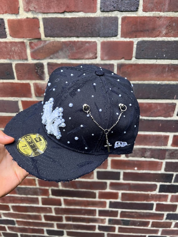 if six was nine LACE CAP with gold beads 帽子 if six was nine LACE