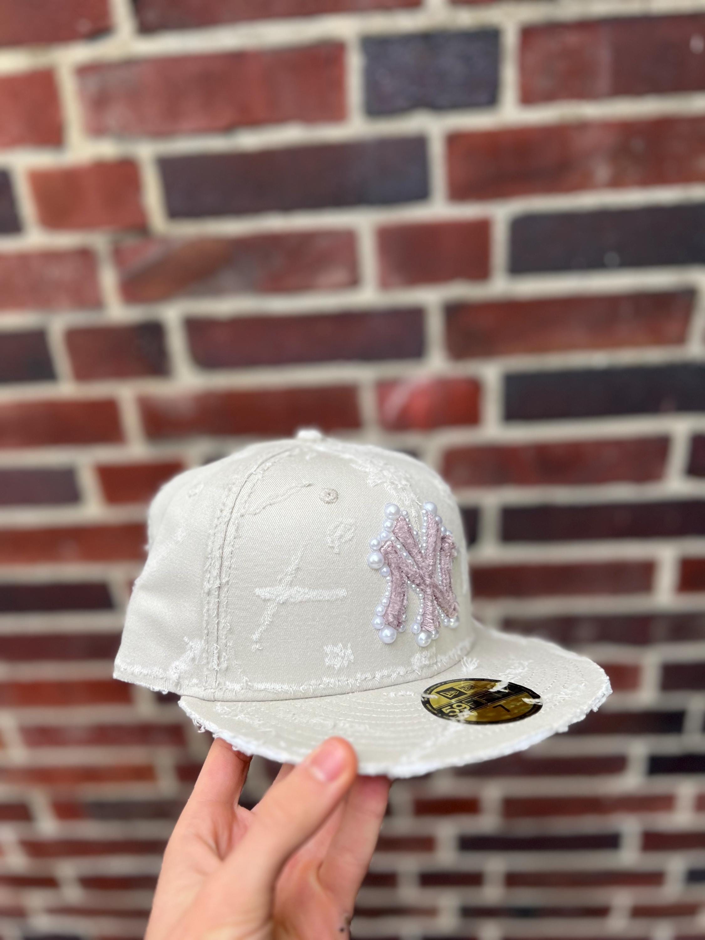 帽子 New Era Vintage Custom Jewelry Cap Custom Pearl New Era