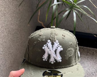 帽子 New Era Vintage Custom Jewelry Cap Custom New Era Fitted Hat Embroidered Old English Red White