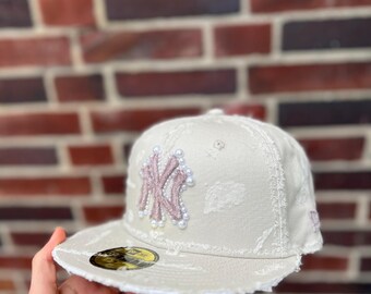 Custom Pearl New Era Fitted Cap
