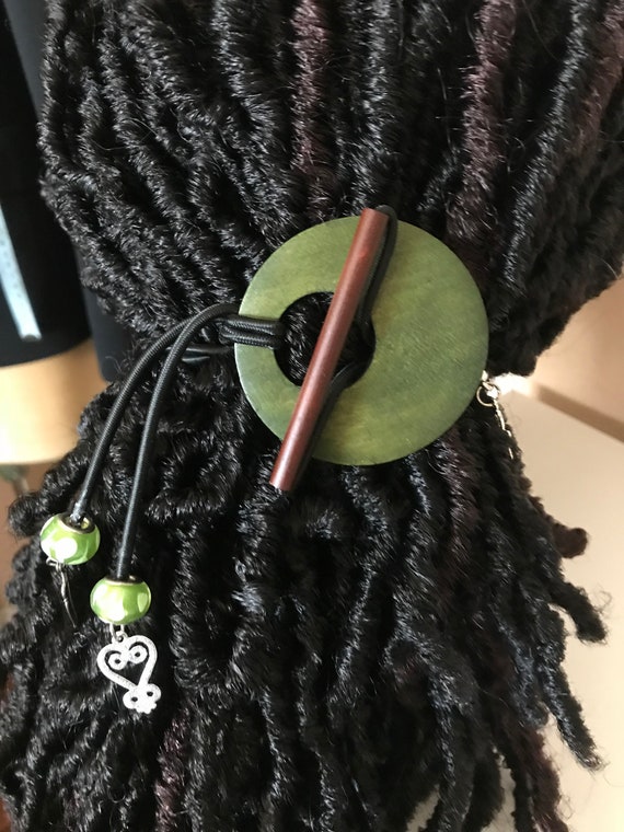 African Inspired Hair Tie Sister Locs Dreads Ponytail Etsy