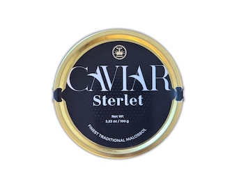 Caviar de esturión esterlete “Malossol” 100 g