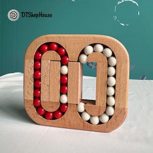 Wooden IQ Unlock Luban Puzzle – Brain Teaser Toy for Kids & Adults