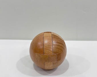 Magical Brain Teaser Wooden Puzzle Ball | Intelligence Toy for Adults & Children | Challenging Puzzle Game for All Ages