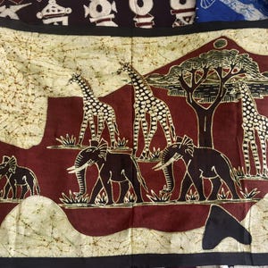 Carte du Niger - Art Batik