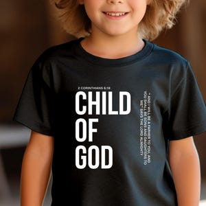 Child of God Shirt: Christian Kids Tee, Bible Verse Apparel
