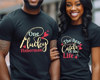 Matching Fisherman Couples Shirts, Anniversary Tees
