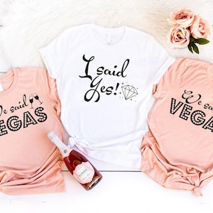 Vegas Bachelorette Party Shirts: Bridal Party Team T-Shirts