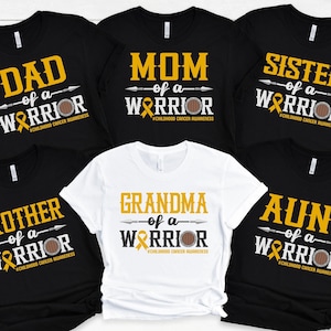 Childhood Cancer Awareness Shirt: Family Support Warrior Team