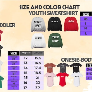 a large poster with a number of shirts on it