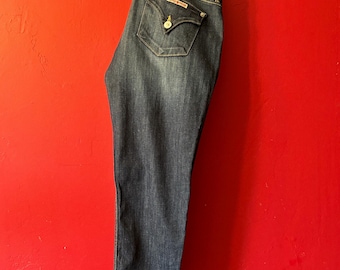 Hudson skinny leg, dark wash size 28