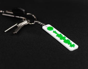 Personalisierter Spotify Code Schlüsselanhänger: Mehrfarbiger Benutzerdefinierter Lieblingssong QR-Code Schlüsselanhänger Umweltfreundlicher 3D-Druck, Erinnerungsgeschenk für Musikliebhaber
