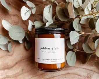 Golden Glow Natural Soy Candle