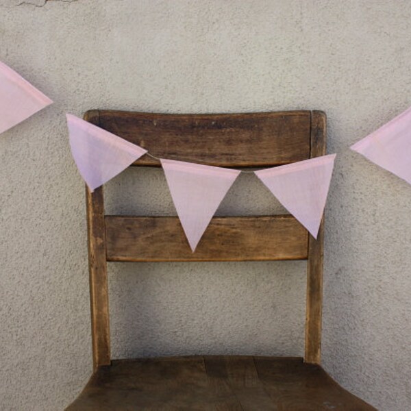 LAST ONE Pink Pastel Pennant Banner Bunting