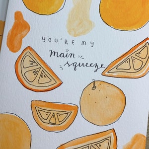 carte de fruits aquarelle