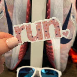 Run Sticker, Gift for XC Distance Runner, Marathoner, Track and Field, Love Running image 2