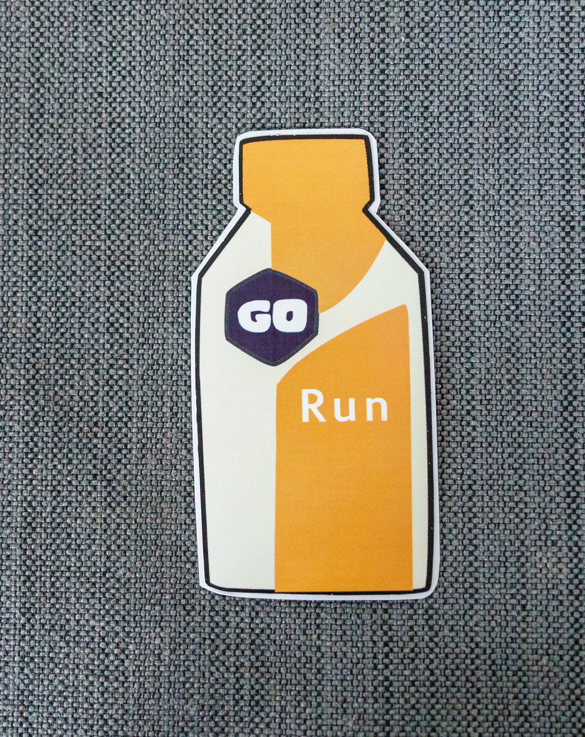 Runners Kit Sticker Go Run Sticker, Running Gel, Marathon Runner Gift, XC, Track, Running ...