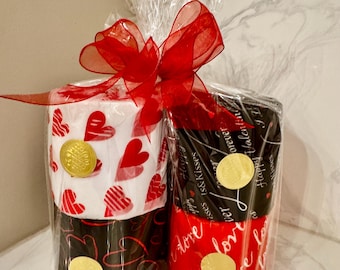My Valentine Wrapped Bathroom Toilet Tissue Gift Set
