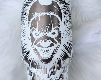 Stainless Steel Stanley Dupe - 40 oz, Laser Engraved, Glow in the Dark Scary Clown