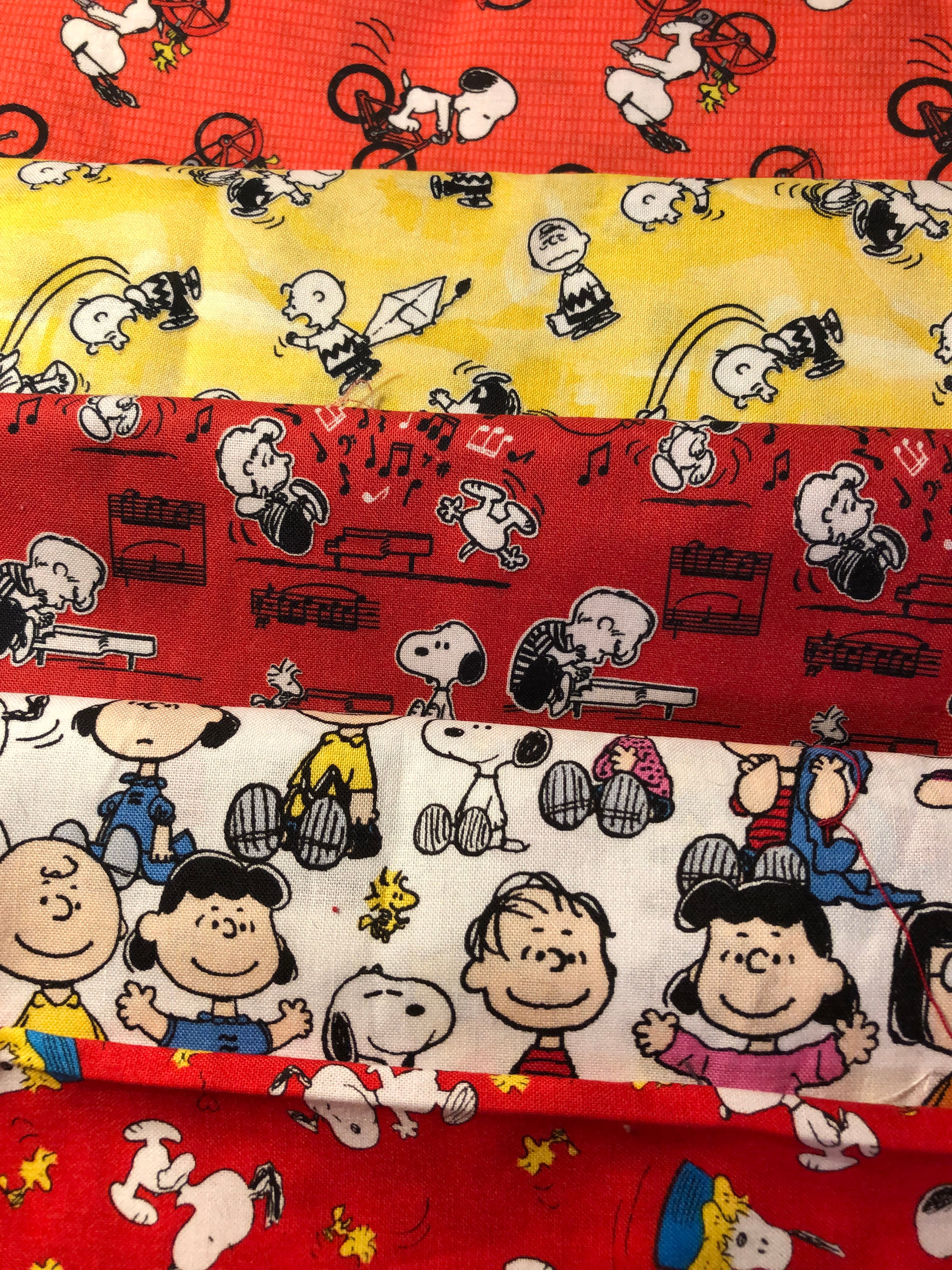 PEANUTS GANG SNOOPY 100 Cotton Fabric Protective Face Etsy
