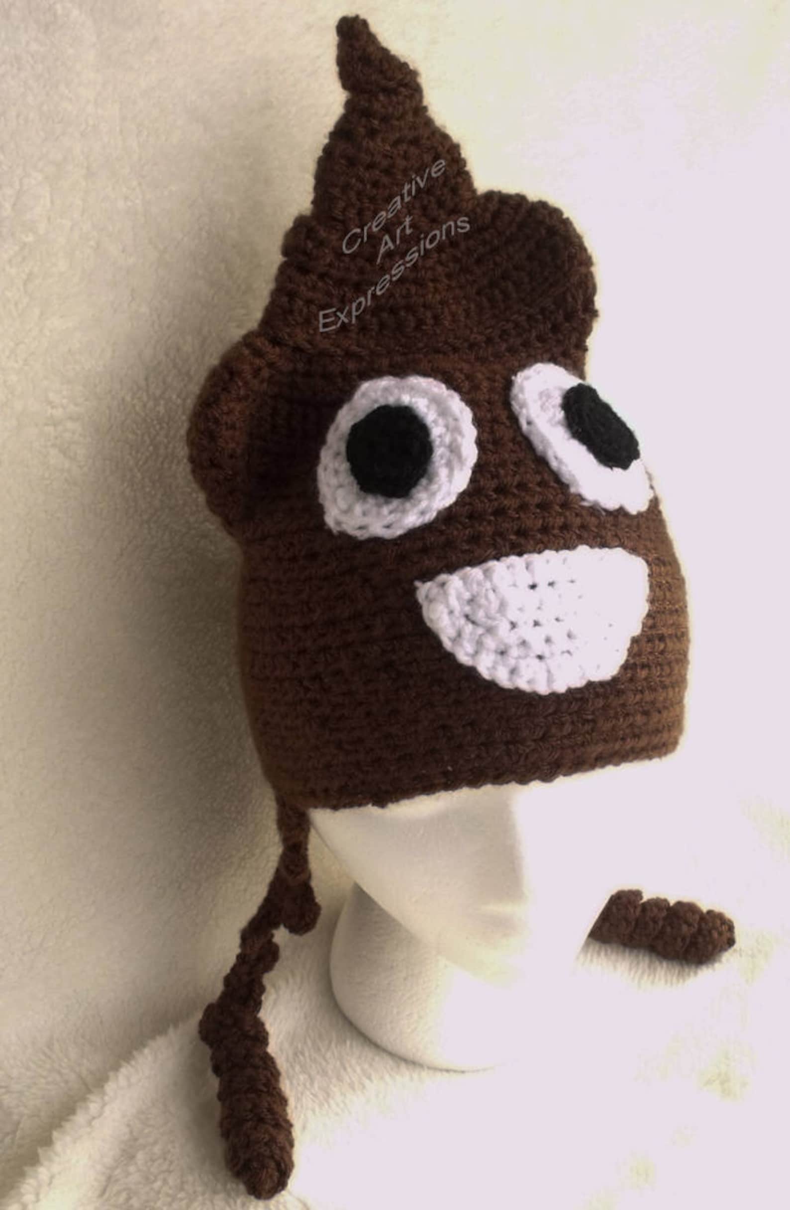 Poop Emoji & Unicorn Poop Emoji Hat Crochet Pattern PDF Etsy