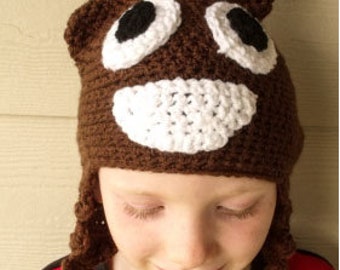 Poop Emoji & Unicorn Poop Emoji Hat Crochet Pattern, PDF Downloadable Pattern, Crochet Pattern, Hipster Hat, Child Toddler Adult/Teen Sizes