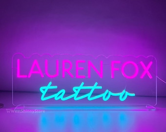 Custom neon sign with base, Freestanding business logo neon, Custom free standing wedding table sign, Office desk Led, Tabletop neon decor