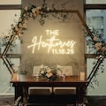 Personalized Last Name With Date Sign, Custom Wedding Neon Sign, Neon Name Sign for Wedding Decor, Gifts for Her, Wedding Welcome Sign product logo