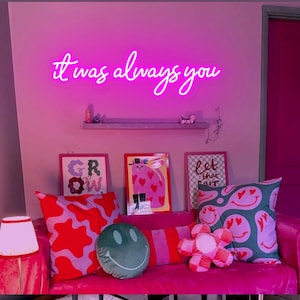 It Was Always You Custom Neon Sign, Custom Wedding Neon Sign, LED Sign for Couples, Romantic Neon Sign, Engagement Gift, Anniversary Gift