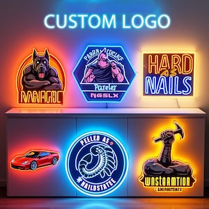 Custom Neon Sign Logo: UV Printed Acrylic LED Business Sign