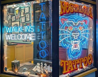 Custom Neon Sign Logo: UV Printed Acrylic LED Light, Business & Game Room Decor