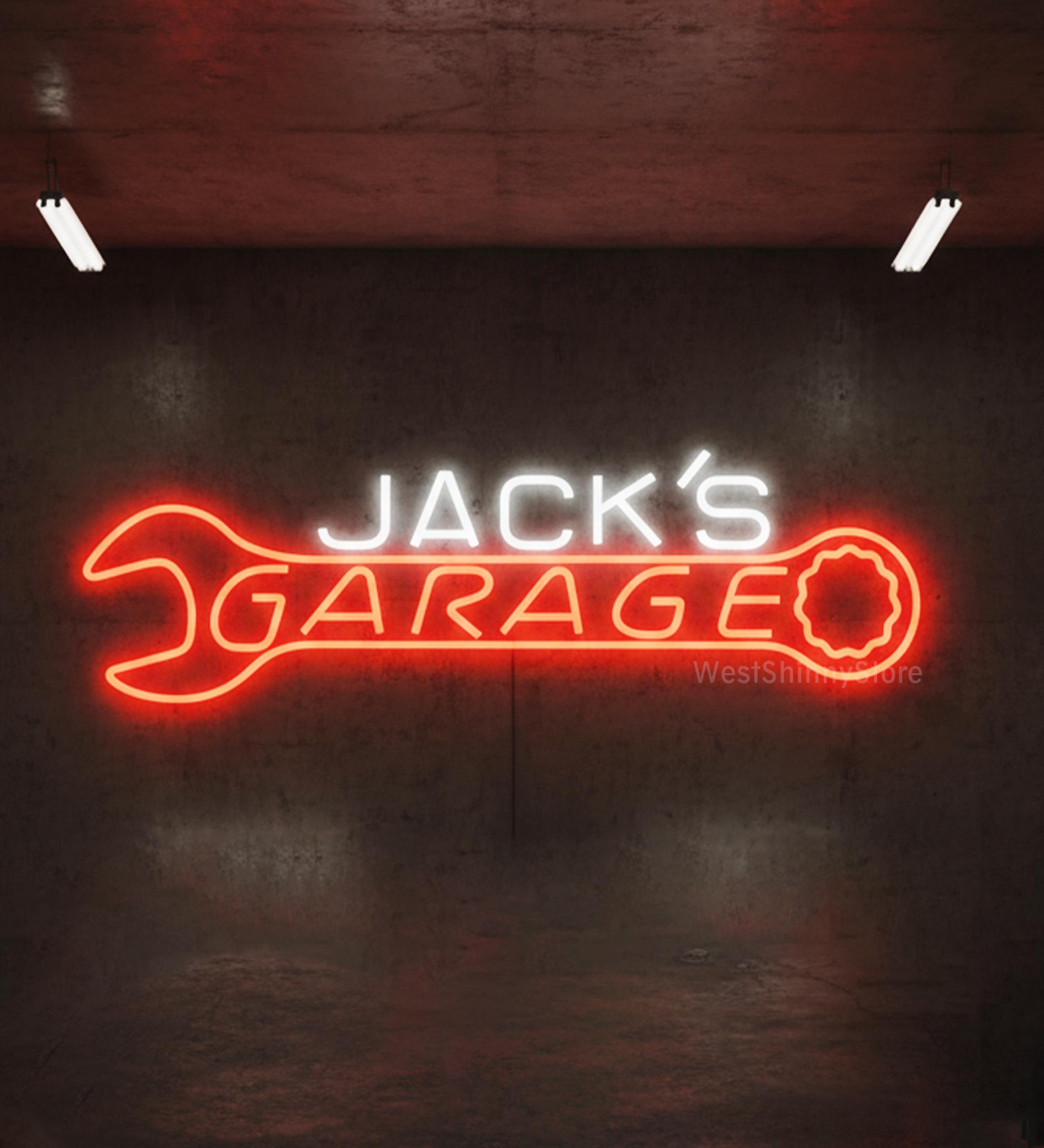 Custom LED Neon Garage Sign, Personalized Man Cave Light, Car Workshop ...