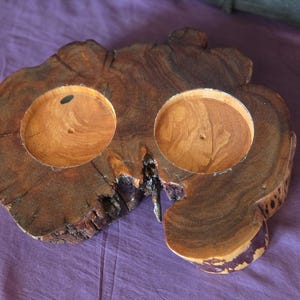 Holz Kerzenhalter 7,5 cm