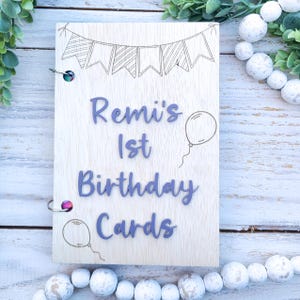 Birthday Card Keeper | Birthday Card Holder | Birthday Card Keepsake | Birthday Card Booklet | Card Organizer | Cards of Birthday Past |