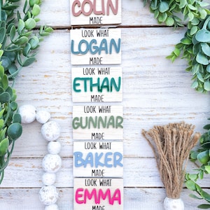 Personalized Magnet |  Kids Art Display |Look What I Made | Fridge Magnet |