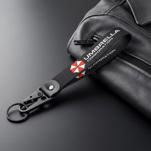 Key Strap Video Game Keychain Woven Fabric Double Loop Accessory