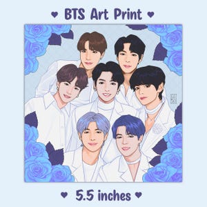 BTS Mini Art Print / Wall Art / Kpop