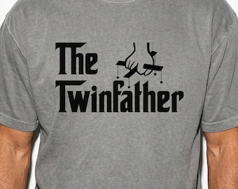 The Twinfather Dad of Twins Tee Twin Dad Christmas Gift Father’s Day Shirt Twin Pregnancy Announcement New Twin Dad Comfort Colors