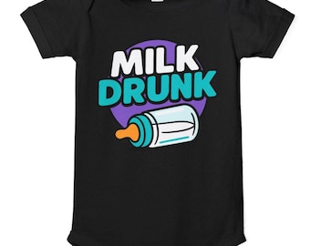 Milk Drunk Baby Bodysuit Drinking Buddies Daddy's Drinking Buddy