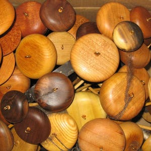 Perfectly Balanced Spindles, Made in Kentucky from native woods. Includes wool to start spinning now!